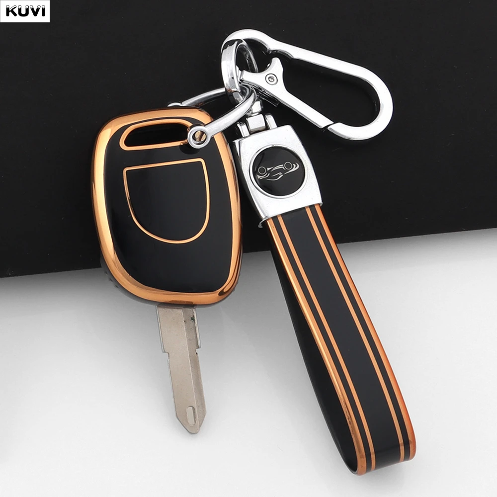 NEUE TPU Auto Fernbedienung Smart Key Fall Abdeckung Shell Für Renault Twingo Clio Kangoo Master NE73 VAC102 Halter Fob Schlüsselbund Zubehör