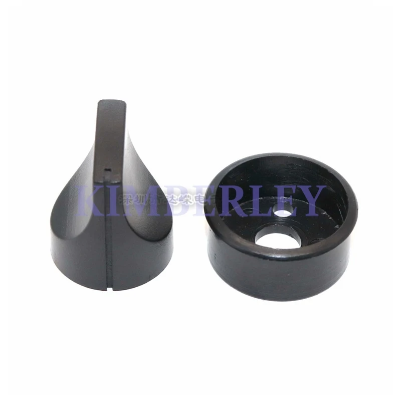 3PCS One-line duck-bill Plastic Knob Cap Knob Cap Potentiometer Knob Knob Cap With Base two-piece Set