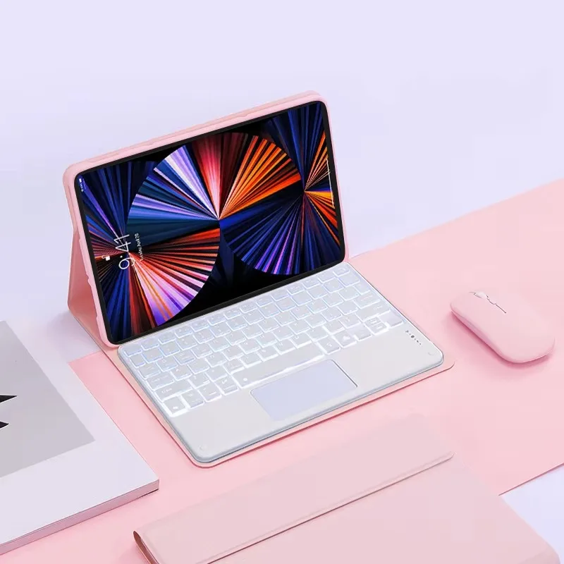 

Чехол для Lenovo Idea Tab Pro 12,7 дюйма, чехол с клавиатурой, трекпад, клавиатура с подсветкой, чехол для Lenovo Idea Tab Pro 2025 Tb373fu, чехол