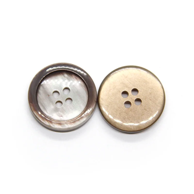 15mm 20mm Light White Women Suit Coat Resin Buttons For Garment Decorative Handmade DIY Crafts Sewing Accessories Wholesale