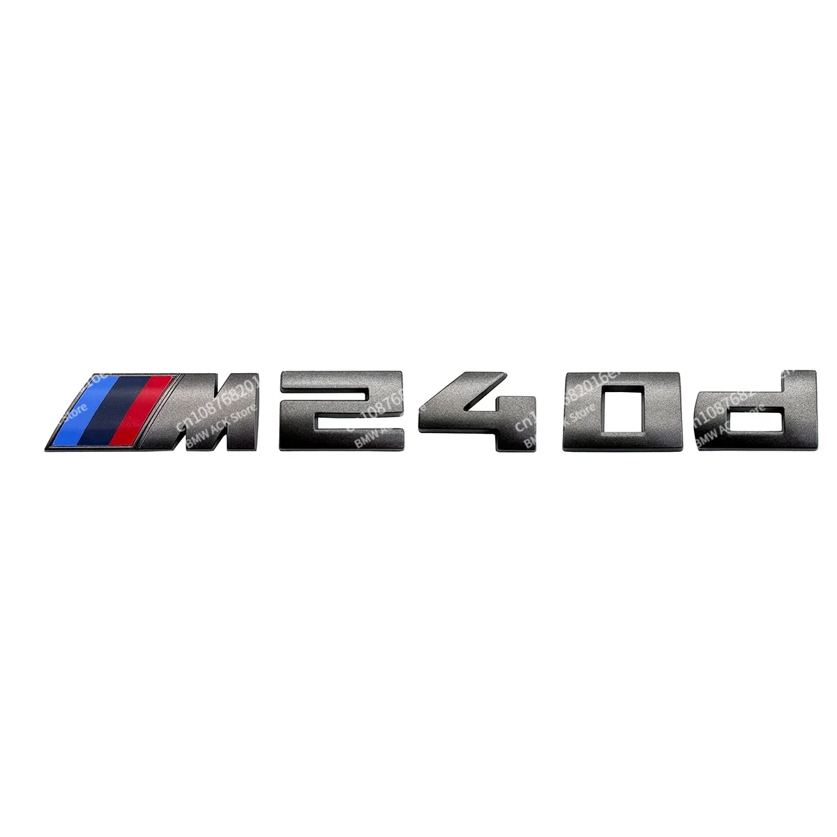 Graue 3D-Abzeichenbuchstaben für BMW 1 2 3 4 5 7 Serie M 135 140 145 235 240 340 440 550 i d 760Li Kofferraumabzeichen-Emblem Zubehör