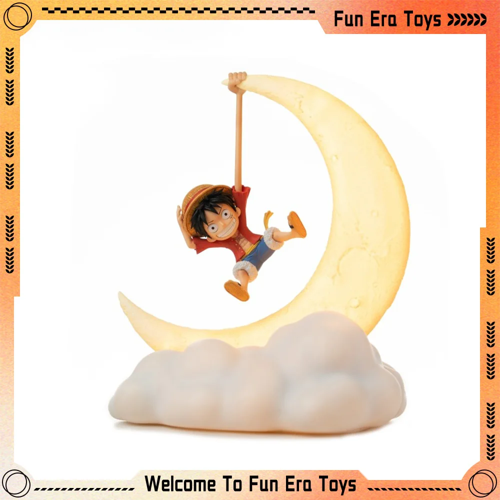 New One Piece Night Light Original Luffy Figure Anime Peripheral Cute Decoration Magnetic Control Moon Lamp Desktop Custom Gifts