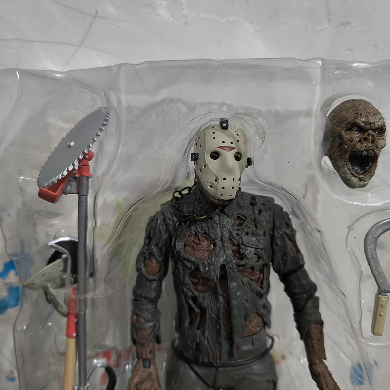 NECA The Firday Jason Voorhees Action Figure Part VII A New Blood Jason Voorhees Halloween Collection Model Toy Doll Gift