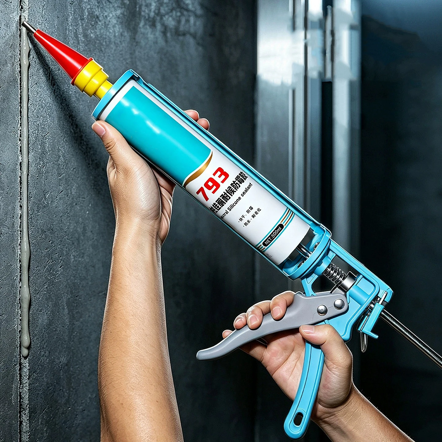 Multifunctional Automatic Glue-Discharging Glass Glue Gun Household Model with Rotatable Edge Sealing Thickened 11-Axis Design