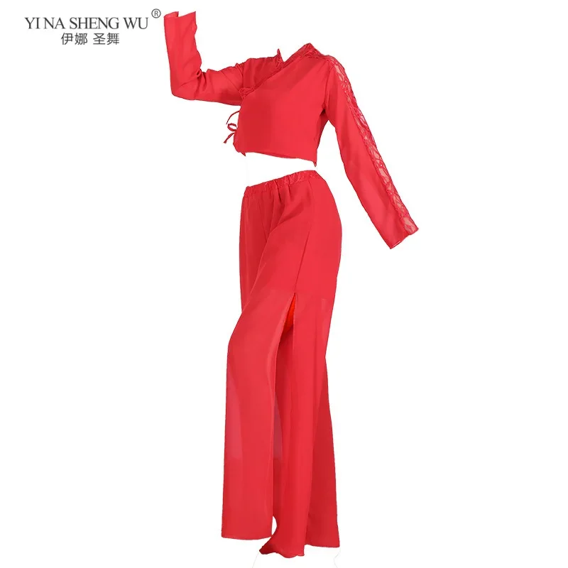 Women's Chinese Style Hanfu Dance Costume Modern Classical Fan Dance Performance Outfit For Students Autumn Stage Show Clothing - view 6