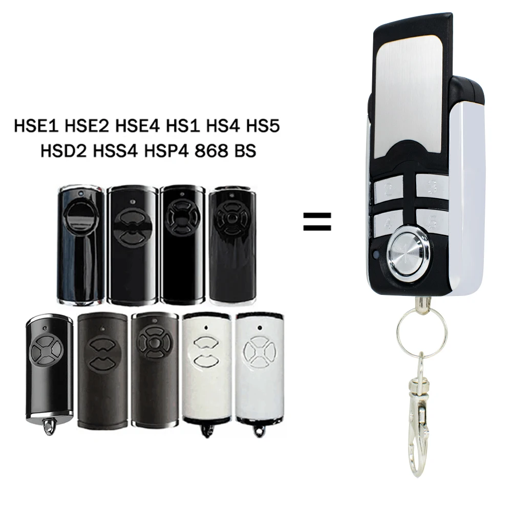 

Compatible HORMANN 868 BS BiSecur Remote Control HSE4 HS1 HS4 HS5 HSP4 HSD2 HSE2 HSE5 HSE1 868.3MHz Gate Command Opener