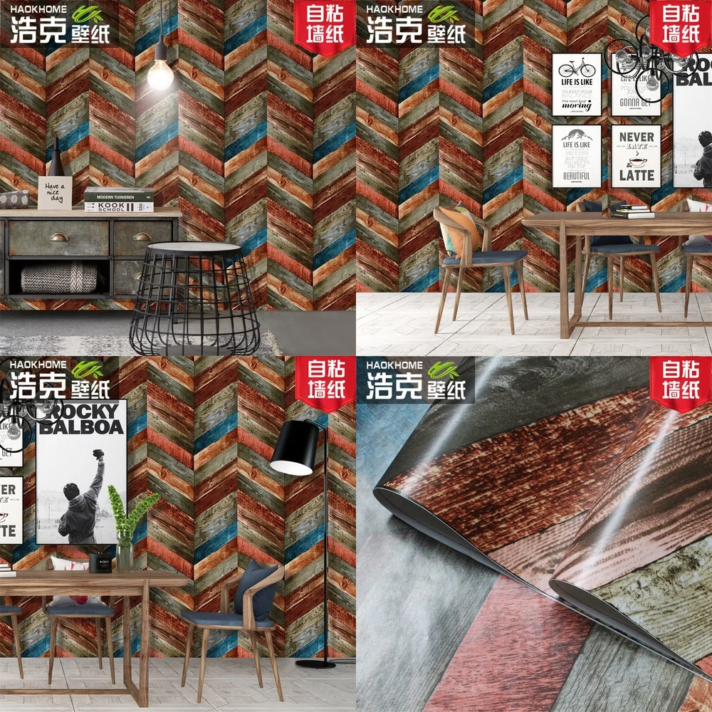 

Ретро Винтаж Геометрическая Волна Стрелка Узор Самоклеящаяся Наклейка На Стену Мебель Ремонт Общежитие Обои