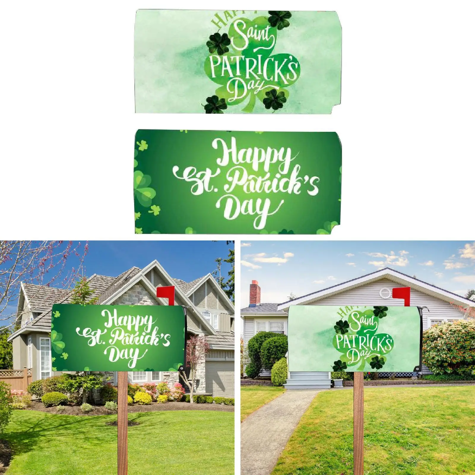 ST. Patrick's Day Mailbox Cover Post Box Cover Versatile Decorative Funny