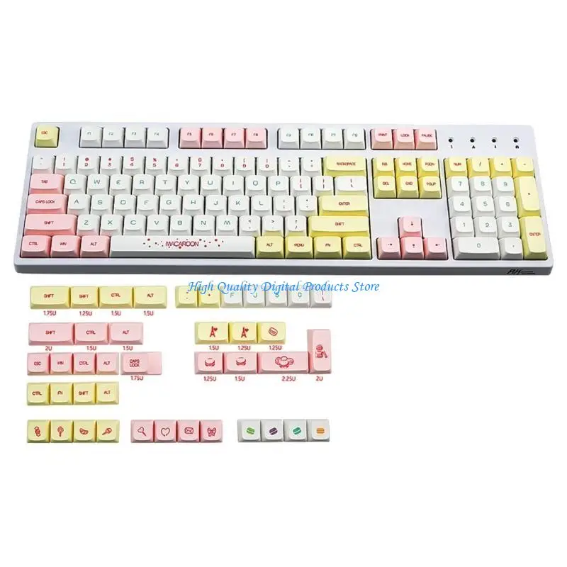 

U2JE 146 Keys Keys Dye-Sub Cap Cap xda Макаронные клавиши для механических переключателей клавиатуры