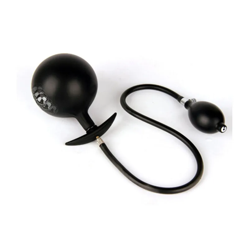 Inflatable Anal Plug with Built-in Steel Ball Open Mouth Gag Vagina Dilator Anal Pump Huge Dildo Sex Toys For Couples Women Men