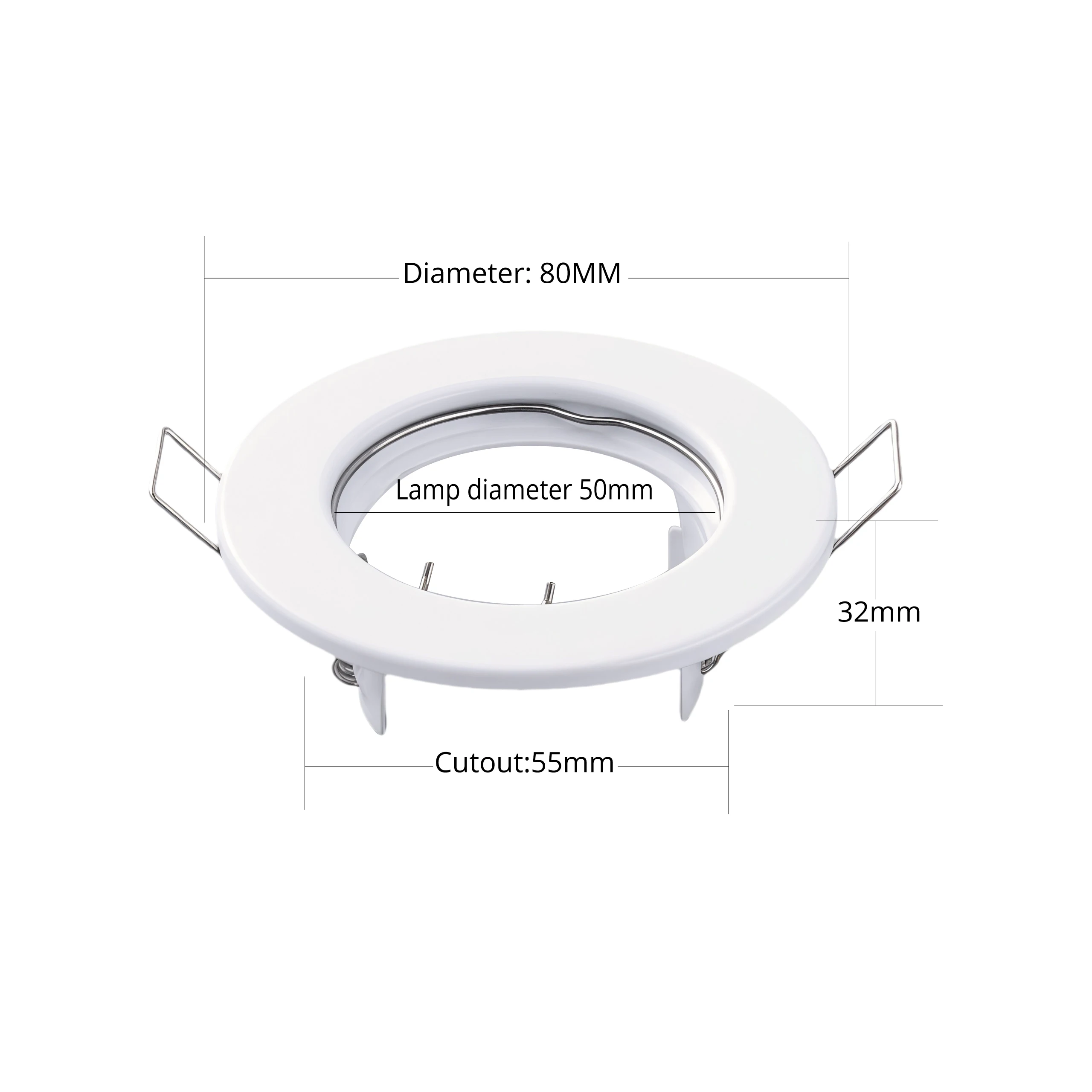 Recessed Ceiling Led Spot Lights Mini Spotlight GU10 220V 3W LED Lamp Replaceable Light Sourse White Downlight Frame