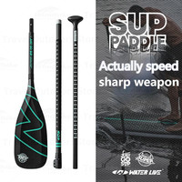 WATERLIVE Athletics Type 3K Carbon Fiber Paddle Detachable Adjustable 168-210cm Ultralight 3-Section SUP Paddling Storage Bag