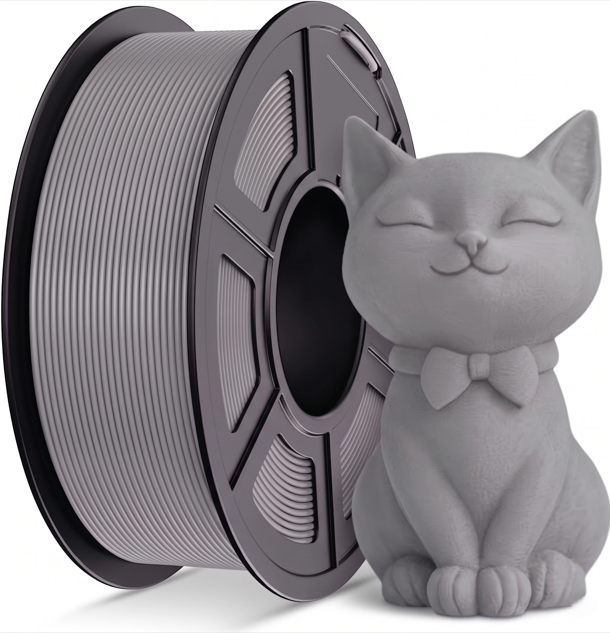 Filament d'imprimante 3D PETG gris, noir, transparent, couleur chair, blanc, rose, 1,75 mm 250 g, haute résistance, excellente adhérence des couches