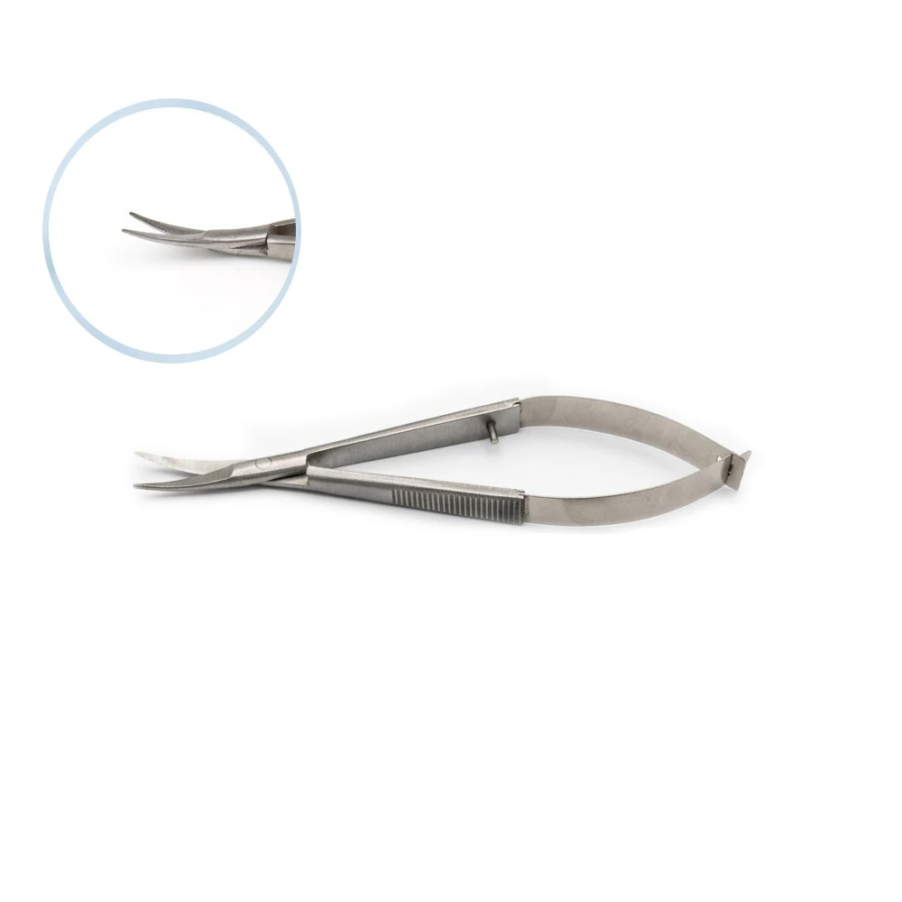 1pc Professional Micro Spring Lash Scissors Eyelash Extension Eco-Friendly Surgical Grade Stainless Steel Pointed