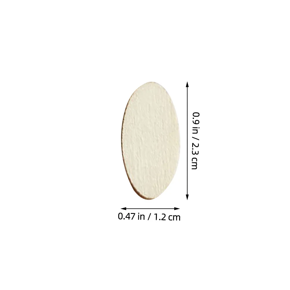 200 قطعة من رقاقة خشبية بيضاوية الشكل يمكنك صنعها بنفسك قطع تزيين حرفية سطح أملس لحفلات الزفاف وأعياد الميلاد وعطلات الكريسماس وقطع خشبية