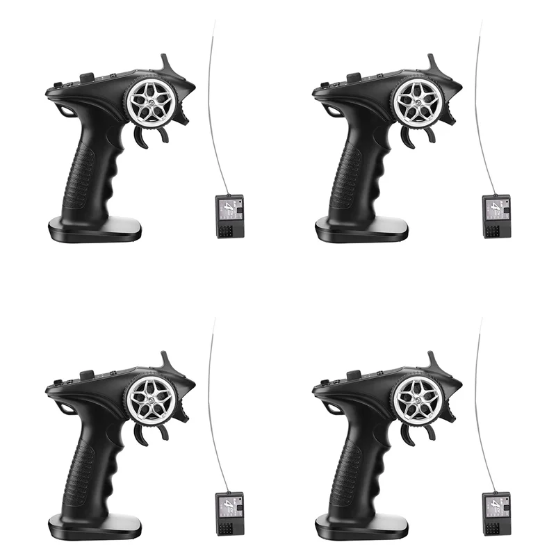 BEDW-4X GA-4H-TX TX4 2.4Ghz 4CH 무선 시스템 송신기 컨트롤러 원격 제어 (RC 자동차 보트 탱크 크롤러 용 수신기 포함)