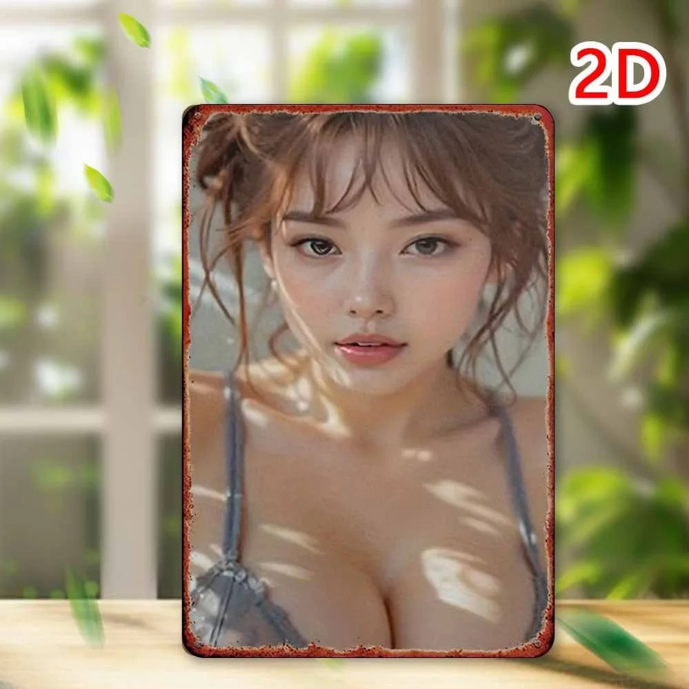 

Винтажный металлический портрет для спальни, бара, гаража, сада.