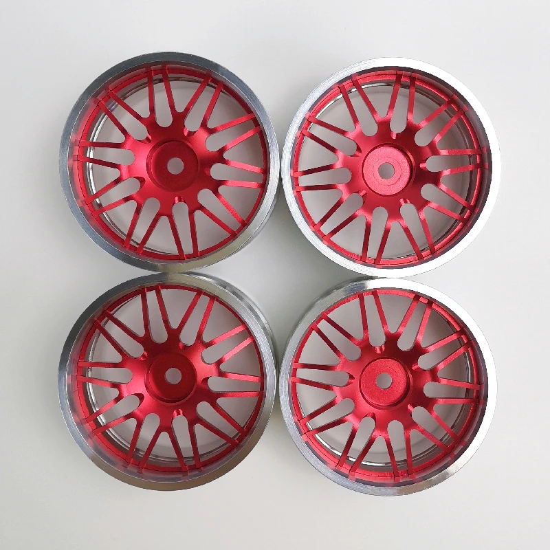 3/6/9/12mm Offset 4pcs CNC Machined Aluminum Wheels Rims 1/10 Scale RC Car On-road Drift Touring Model Hobby