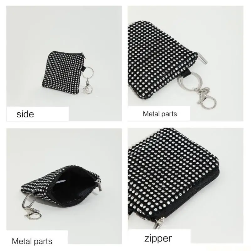 

X90D Стильный кошелек с застежкой-молнией, мини-кошелек для мелочи для женщин