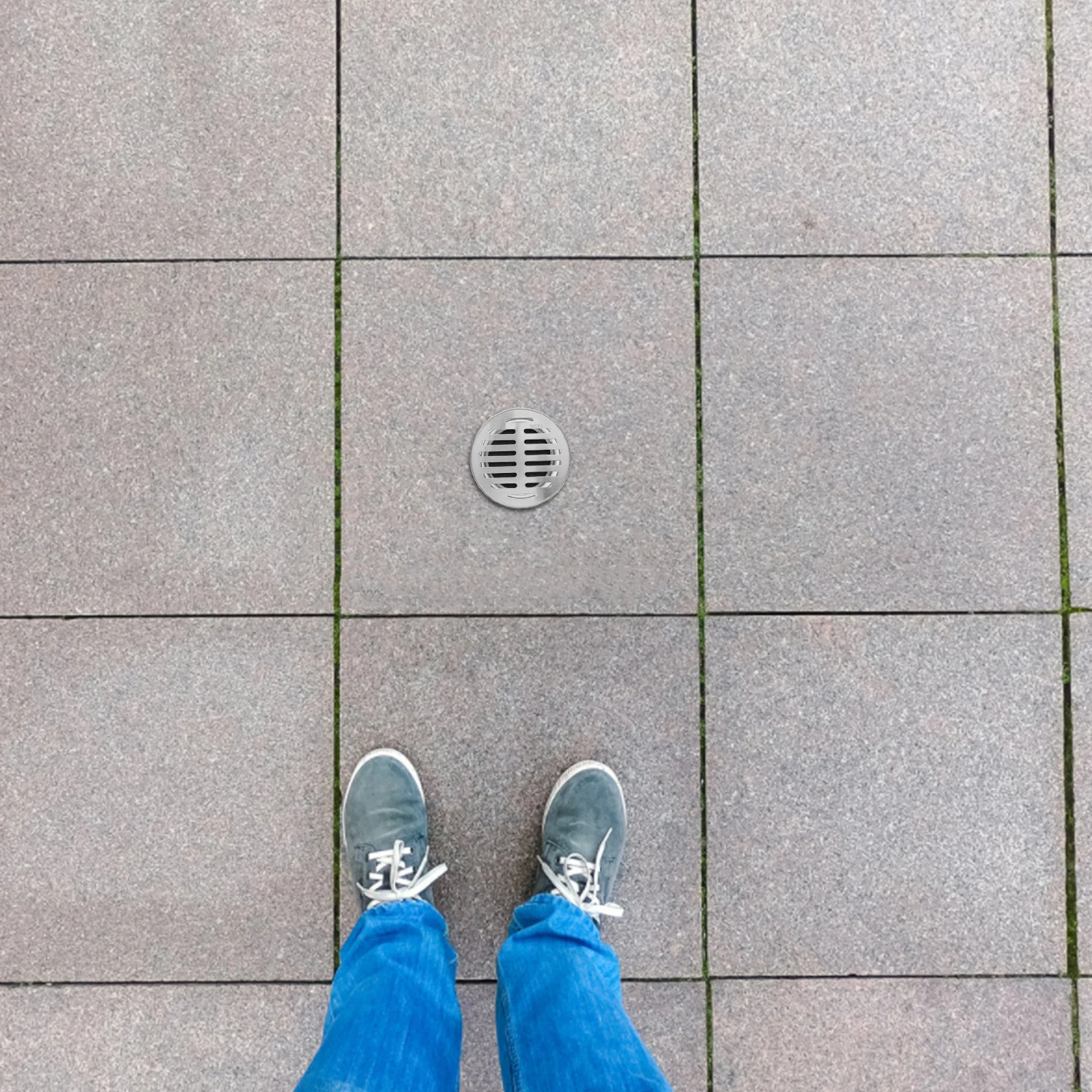 

Round Design Thickened Stainless Steel Floor Drain Outdoor Garden Rooftops Large Capacity Drain Cover Bathroom Drainage