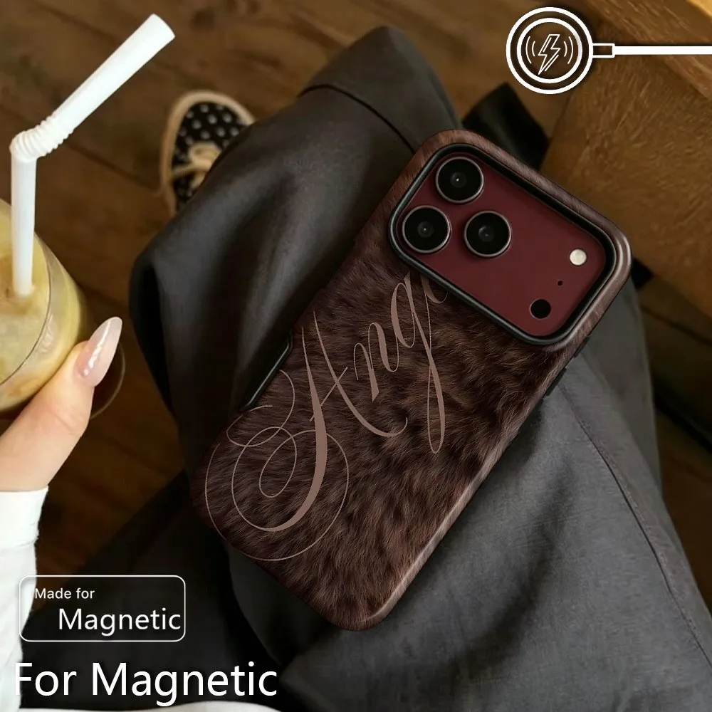 Crimson Sun Phone Case for iPhone 18 17 16 15 14 13 12 11 Air Pro Max Plus Luxury Magnetic Double-layer Back Cover