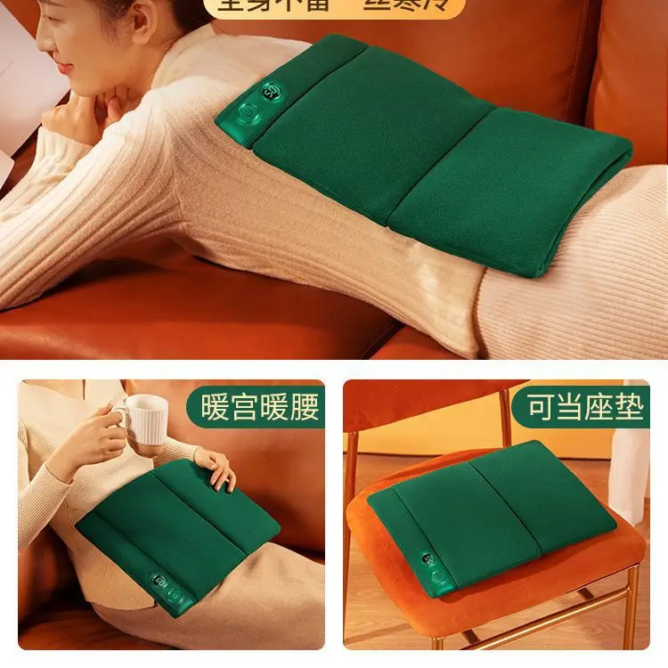 جهاز تدفئة محمول قابل لإعادة الشحن كيس الماء الساخن المعدة الجرافين المقاوم للانفجار وسادة التدفئة الكهربائية النسائية