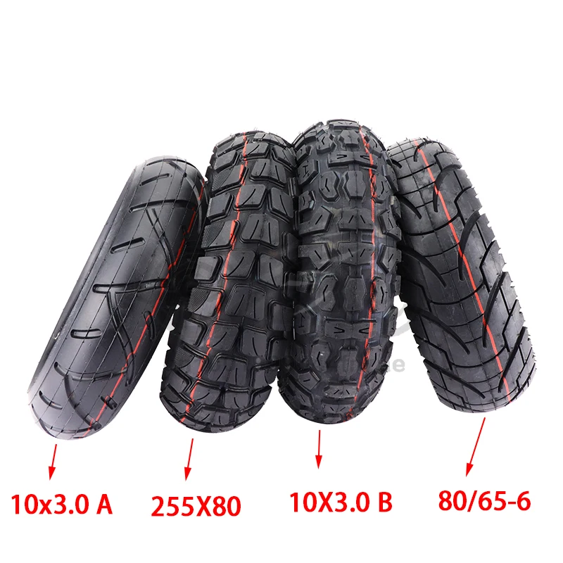 

10x3 Inch Outer Tyre Inner Tube and Alloy Disc Brake Rim for 10'' Folding Electric Scooter KUGOO M4 PRO Thickened Widened Wheels