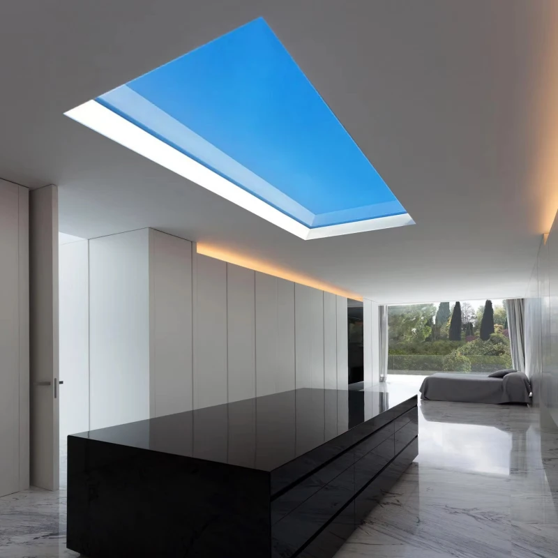 Indoor Artificial Sunlight Hight CRI Lamp Recessed Window Blue Sky Rooflight faux LED Ceiling Virtual Skylight Panel Light