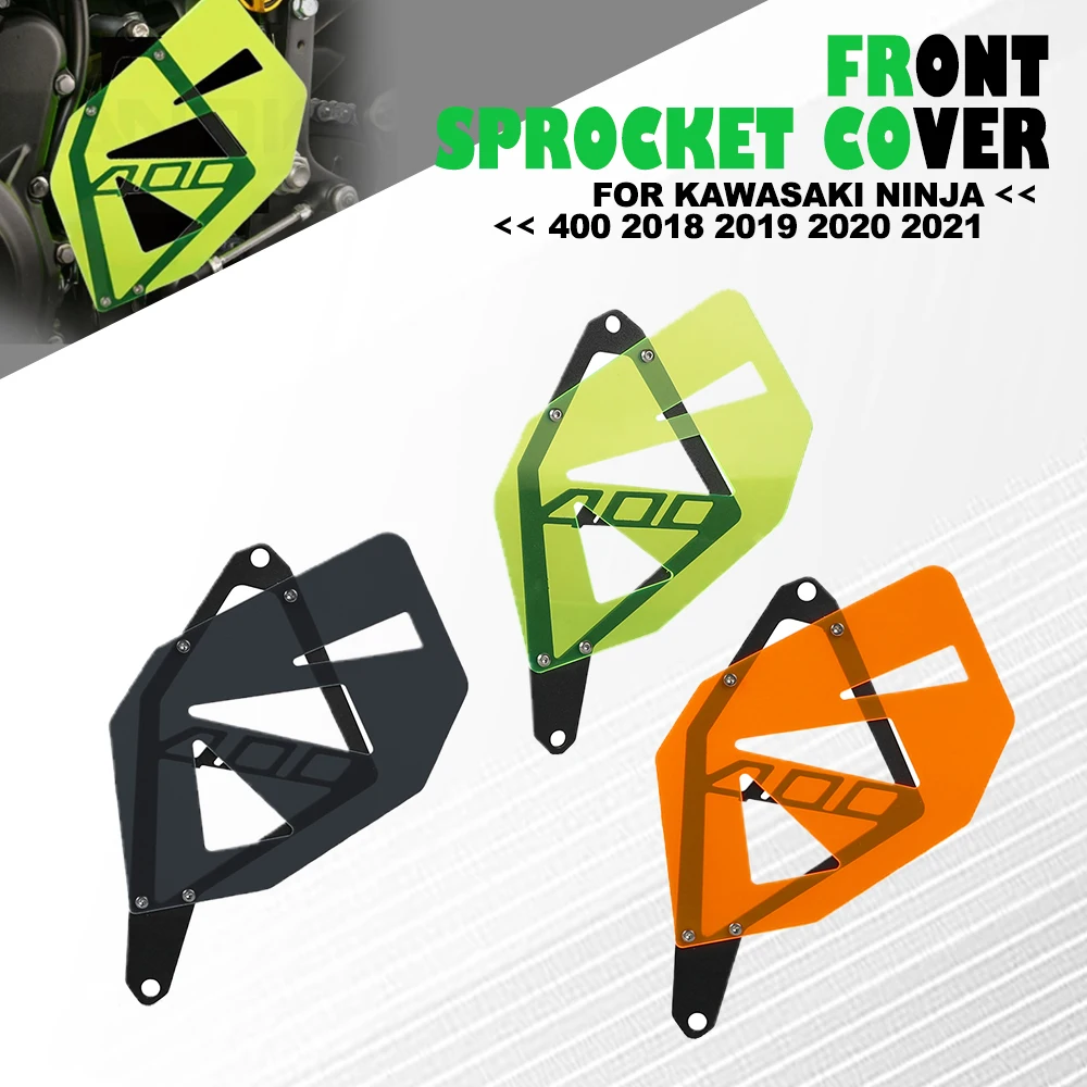 

For Kawasaki Ninja 400 2018 2019 2020 2021 Ninja-400 NINJA400 Motorcycle Front Sprocket Chain Guard Hole Drive Shaft Cover Guard