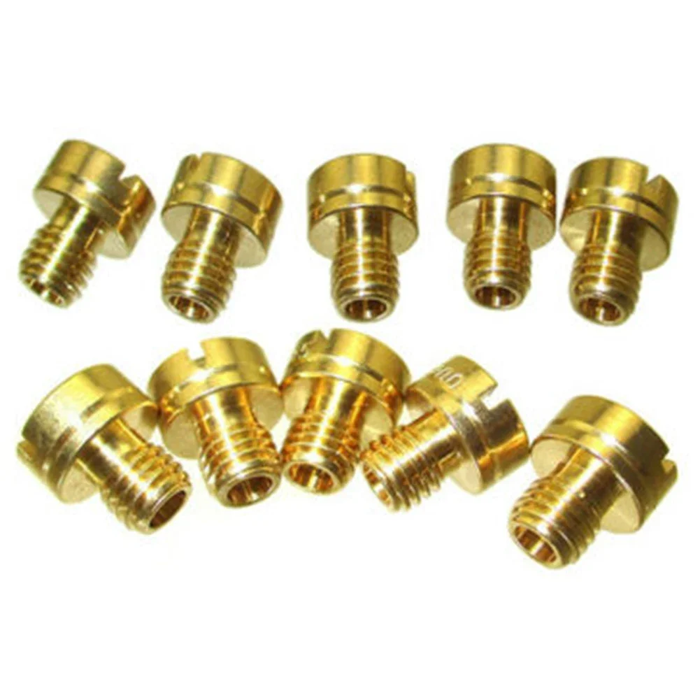 Auto Parts Pilot Jet 10pieces Height 4mm M5x0.75mm Replacement Easily Install Elegant Design Practical Brand New