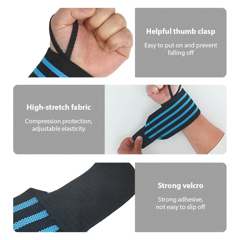 Gewichtheben Armband Elastische Atmungsaktive Handgelenk Wraps Verband Gym Fitness Gewichtheben Powerlifting Handgelenk Brace Unterstützung Strap