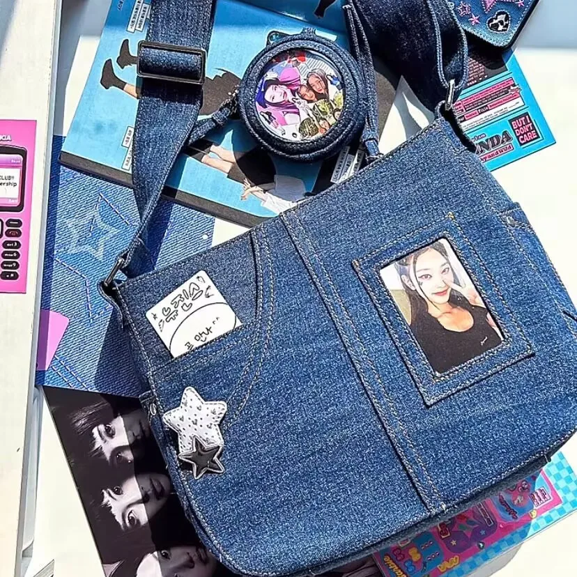 Richme Idol-Bolso de hombro cruzado para Mujer, bandolera de estilo coreano, estilo Harajuku