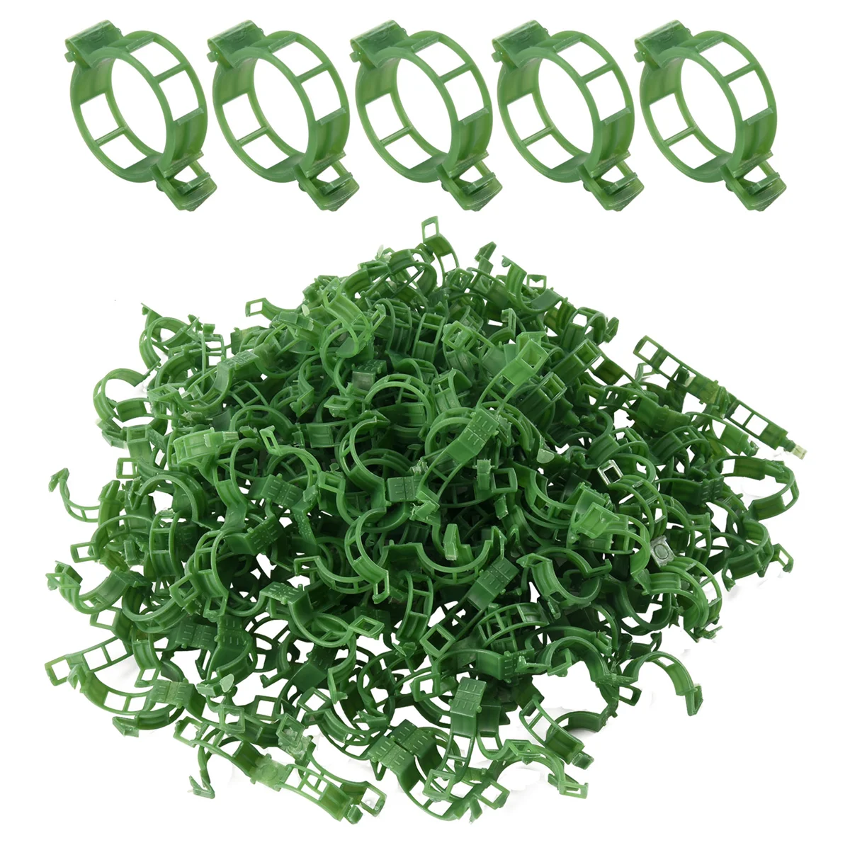 200 Stuks Tuinplant Ondersteuning Clips, Tomaat Clips, Trellis Clips, Voor Komkommer Bloem Squash Wijnstok, 1 Inch Binnendiameter