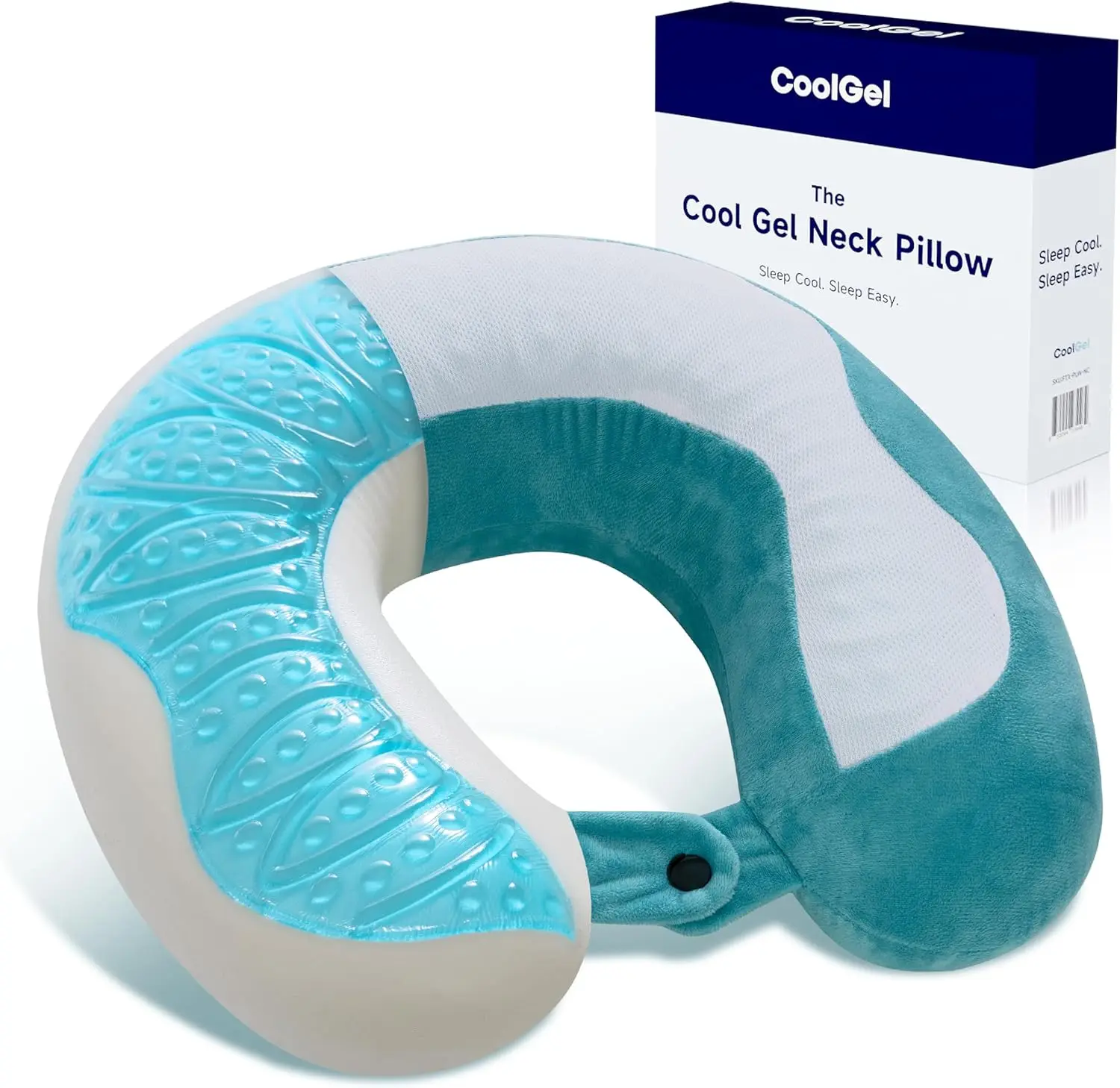 

Memory Foam Neck Pillow for Travel with Removable Cover, Supportive and Comfortable, Small
