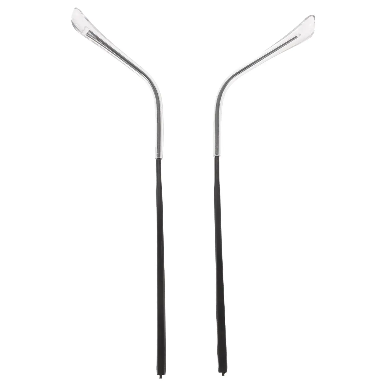 

2 Pcs Eyeglasses Arms Replacement Metal Temples for Glasses Sunglasses Repair Kit Black Transparent Universal Accessories