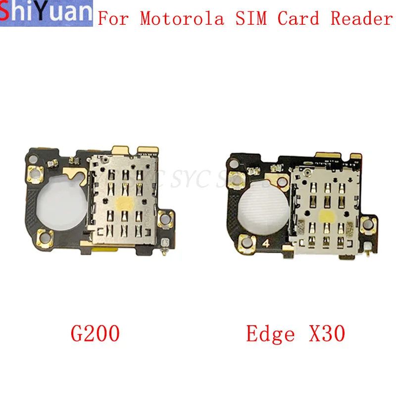 SIM Card Reader Board Flex Cable Slot Part For Motorola Moto G200 5G Edge X30 Sim Card Reader Replacement Repair Parts