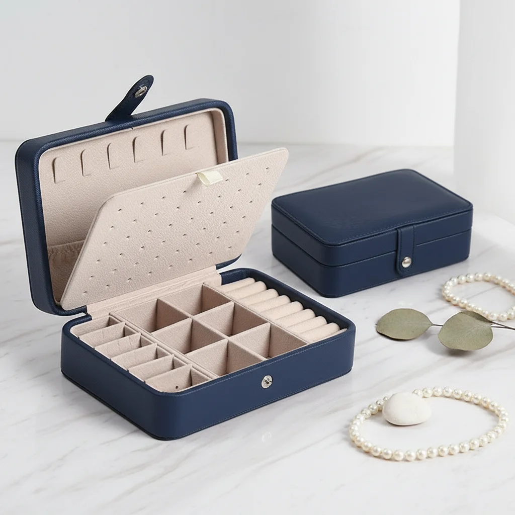

Leather Jewelry Box Organizer Jewelry Display Jewelry Boxes and Packaging Ring Box Suitable for Earrings and Rings