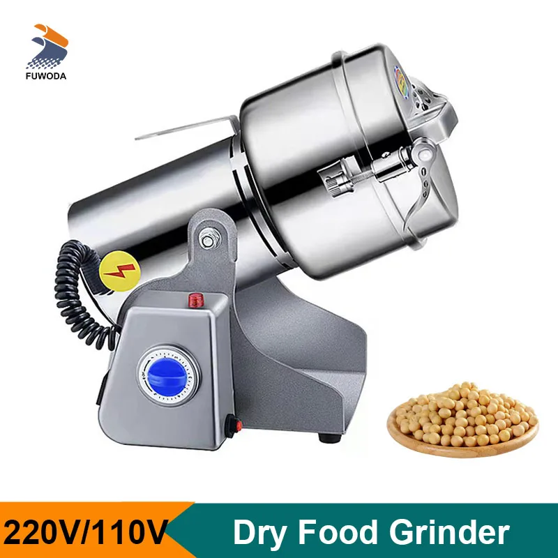 

High Quality Dry Food Grinder Mixer Stainless Steel Electric Grain Mill Cereals Coffee Bean Spices Powder Crusher