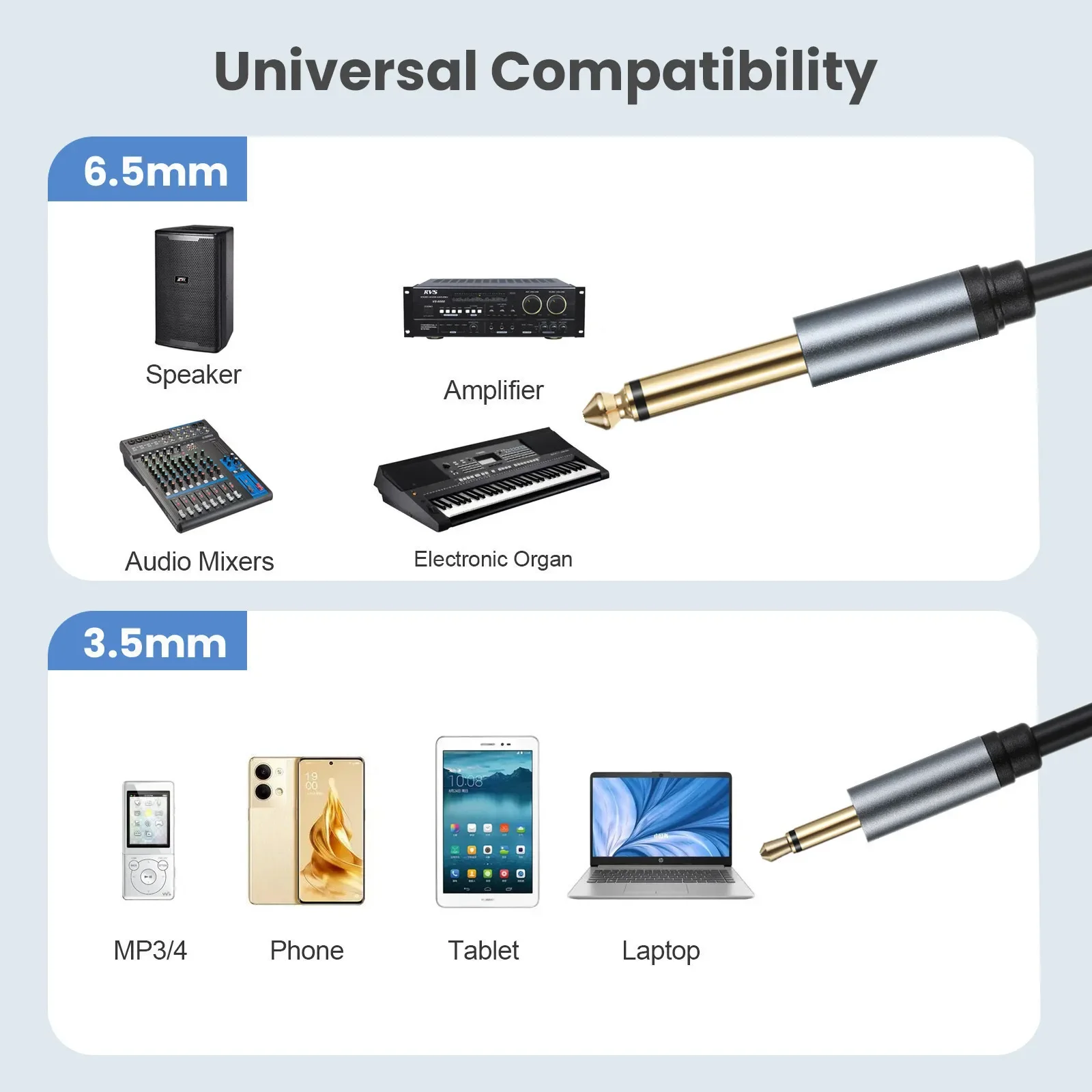 6.35 مللي متر 1/4 "أحادي ذكر إلى 3.5 مللي متر 1/8" TS أحادية ذكر 90 درجة الزاوية اليمنى محول القابس وصلة كابل الصوت