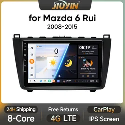 JIUYIN 2 din Android Auto Radio For Mazda 6 Rui GH 2008 - 2015 Carplay 4G Car Multimedia GPS 2din autoradio
