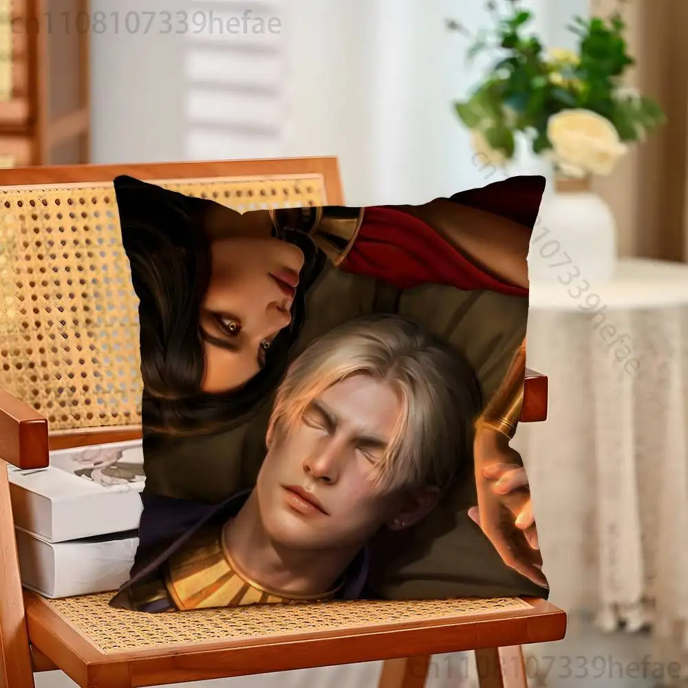 Game Romance Clubs Kissenbezüge für Schlafzimmer, Wohnzimmer, Sofa, Heimdekoration, Polyester-Kissenbezug mit Reißverschluss – Detail 3