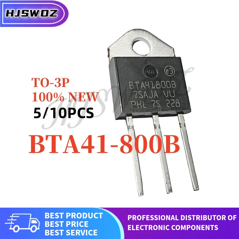 5-10PCS Brand New BTA41-800B BTA41 800B TO-3P 41A 800V Triac for Heating Systems High power In Stock