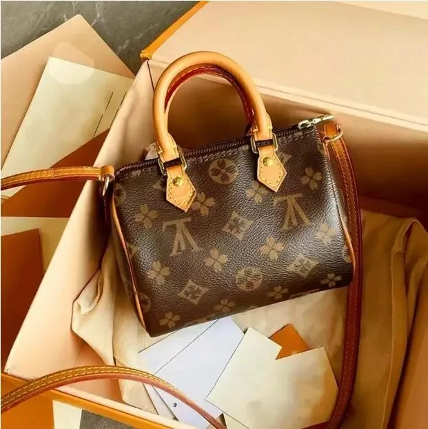 

Designer bag Shoulder Bags Top Designer Mini Nanos 16cm Shoulder Bag Women Leather Denim Crossbody Luxury Brand Embossed Tote Pu
