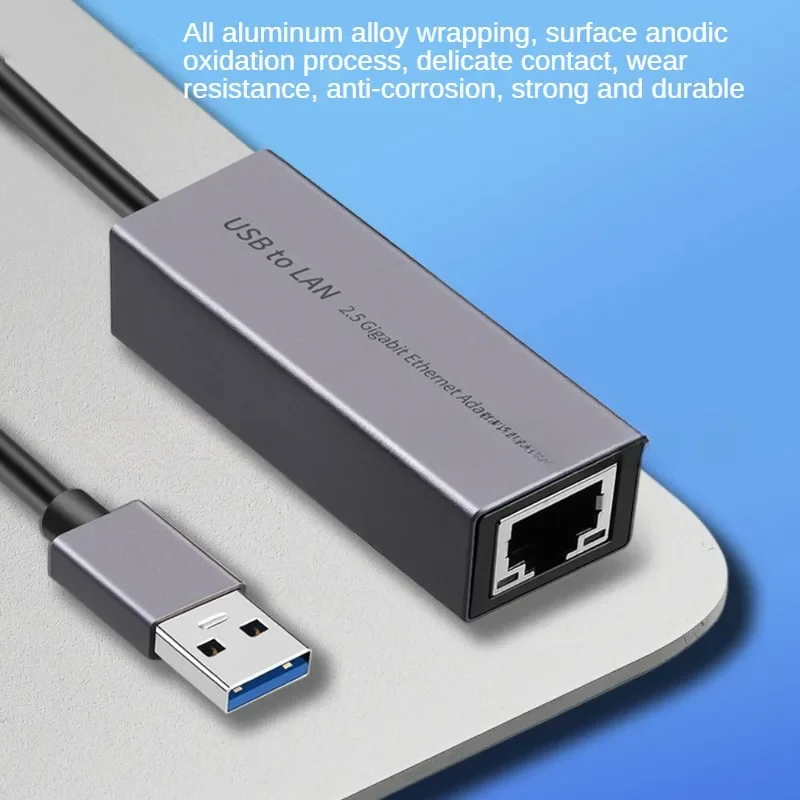 2.5G USB Ethernet Adapter 2500Mbps USB3.0 typ C do RJ45 Lan karta sieciowa Ethernet Gigabit karta sieciowa dla MacBook IPad Pro