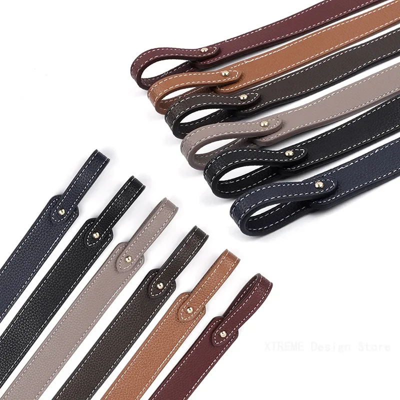 66cm Detachable Bag Handle Replacement Bag Strap Luxury Women Soft Leather Shoulder Strap Bag Accessories Lychee Pattern Strap