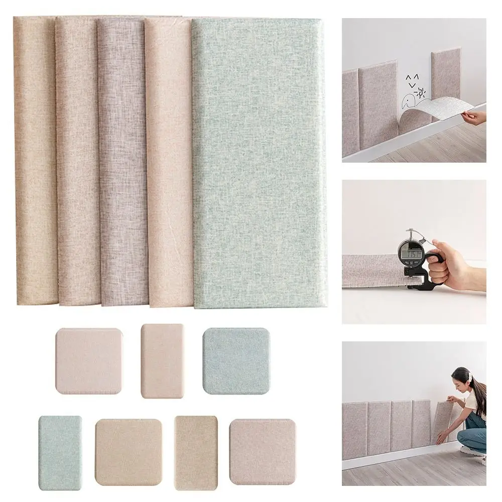 Thicken Tatami 3D Wall Stickers Self-adhesive Anti-bump Anti-collision Wall Pad Soft Back 3D Design Self-adhesive Wall Mat