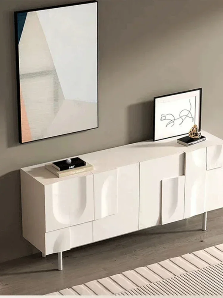 

Тумба-шкаф TAO из дерева: Простая и элегантная, для прихожей, с резными элементами, для обуви