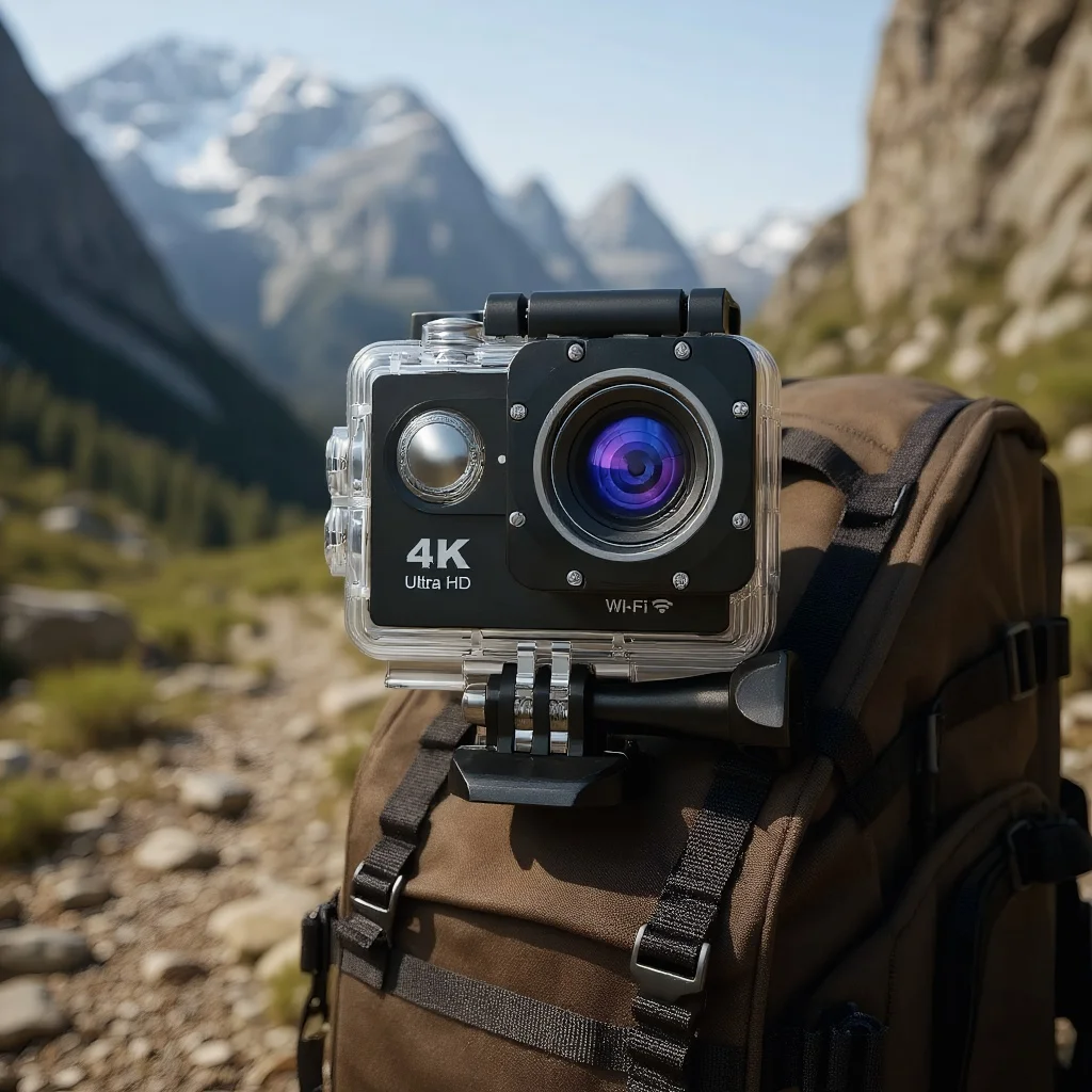 

​​170° Underwater Action Camera - 4K/30FPS Helmet Cam with WiFi and Touchscreen​​