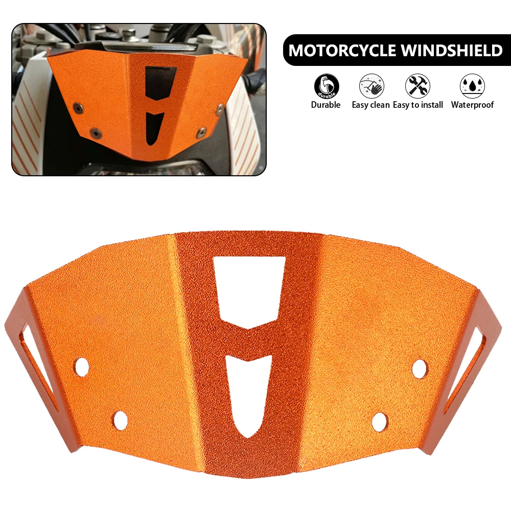 

Motorcycle Aluminum Windshield Windscreen Shield Screen For KTM DUKE 125 200 All Year DUKE 390 DUKE390 2013 - 2016 2014 2015