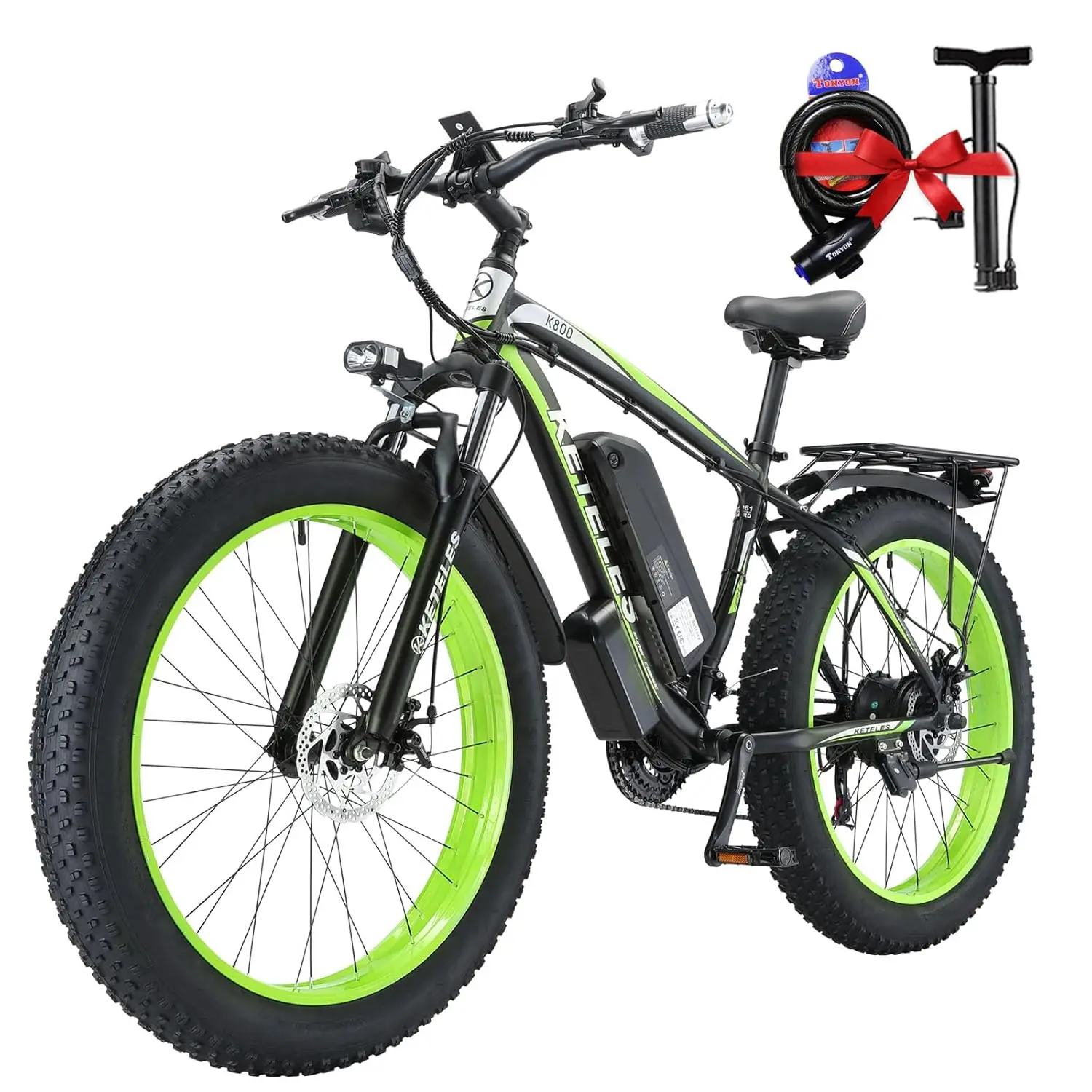 

Front Suspension 2000W Peak Electric Bike for Adults, 28MPH Max Speed, 48V/15AH Removable Battery, BMS Protection, Customized